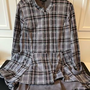Torrid Stretch Lavender Plaid Blazer